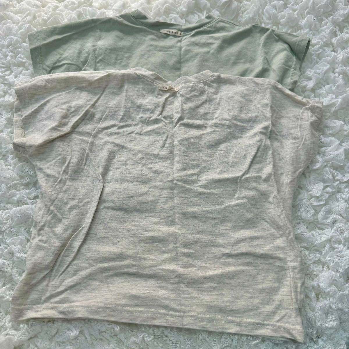 韓国子供服 ハート柄 Tシャツ 90cm,100cm 2枚セット