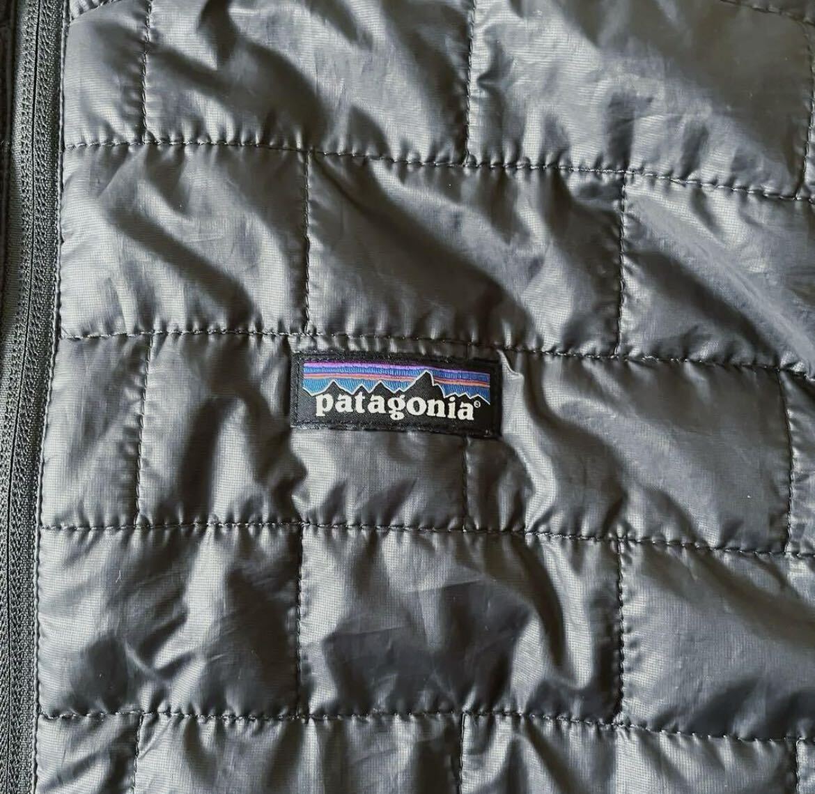 パタゴニア patagonia ナノパフベスト プリマロフト PRIMALOFT mars マーズ パフボール L チャコールグレーの画像4