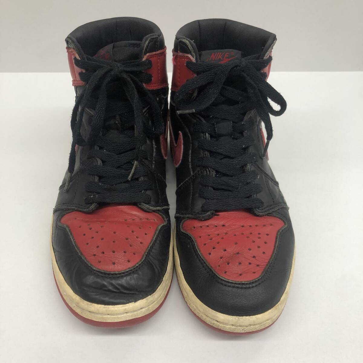 268-AR67) 現状品 NIKE AIR JORDAN 1 HIGH BRED 1994年製 130207-061 26cm スニーカー ナイキ エア ジョーダン ヴィンテージ コレクション_画像2