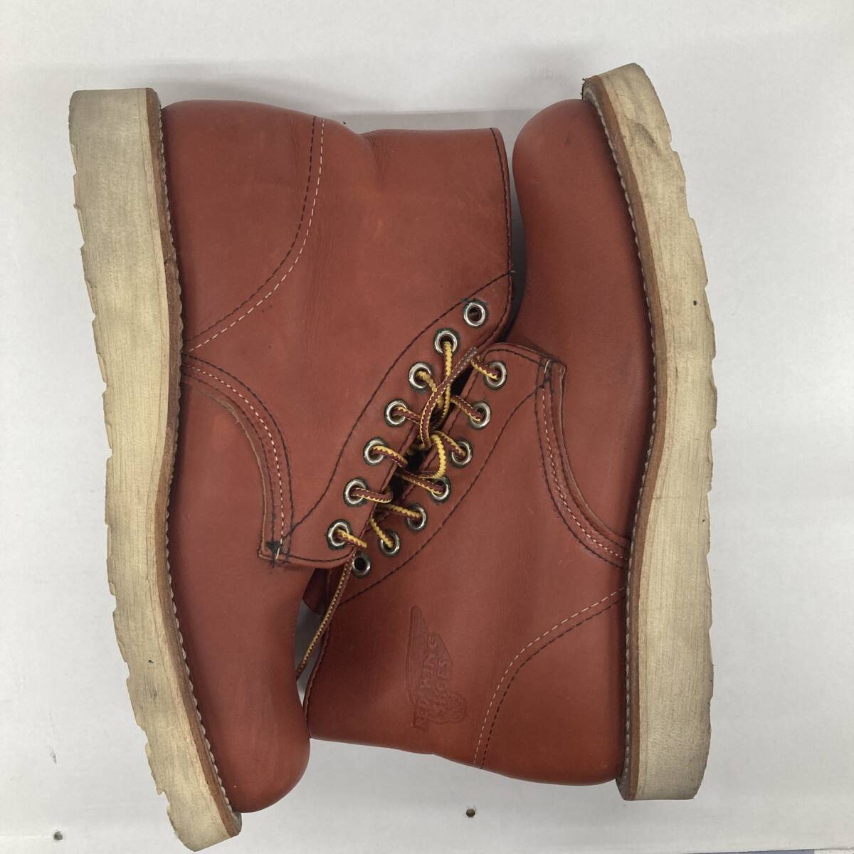 272-AR97) RED WING SHOES 6 INCH CLASSIC ROUND レッドウィング 6インチ クラシックラウンド 8166 23cm ブーツ アメリカンの画像5