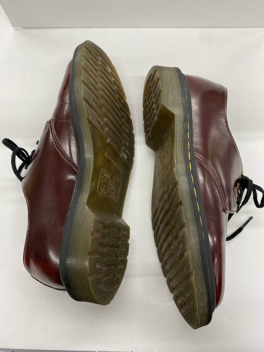 271-MH28) 中古 Dr.Martens 3ホール AW006 UK7 26cm シューズ メンズ 革 靴 ドクターマーチン バーガンディ― 赤系の画像5