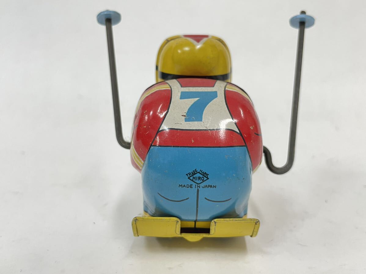  tin plate that time thing Showa Retro toy ACROBAT SKIER made in Japan ski present condition goods 