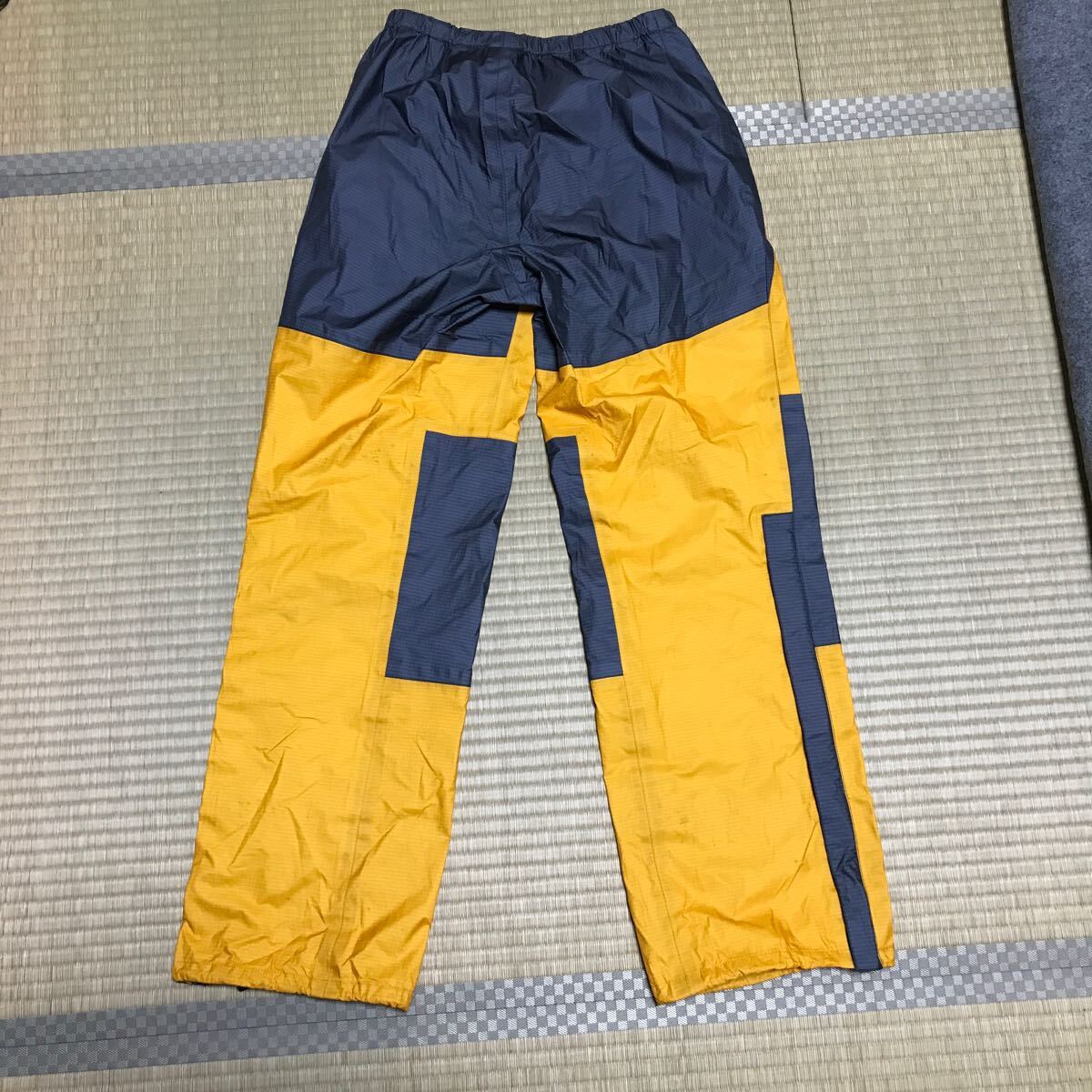 ★中古美品★ノースフェイス GORE-TEX ゴアテックス レインウェア メンズ Ｌサイズ カラーYGの画像9