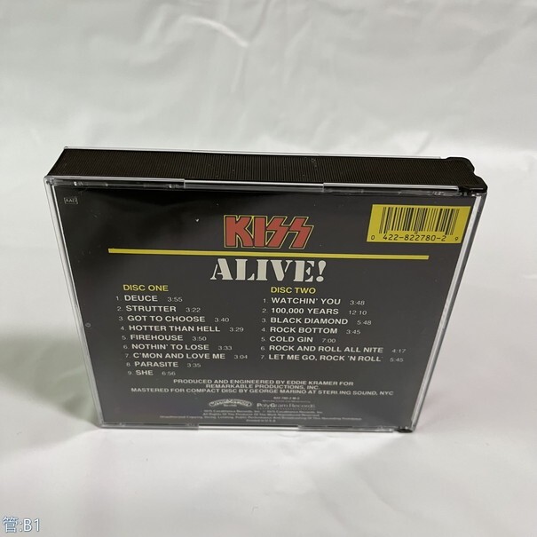 輸入洋楽CD KISS / ALIVE 管：B1 [3]Pの画像2