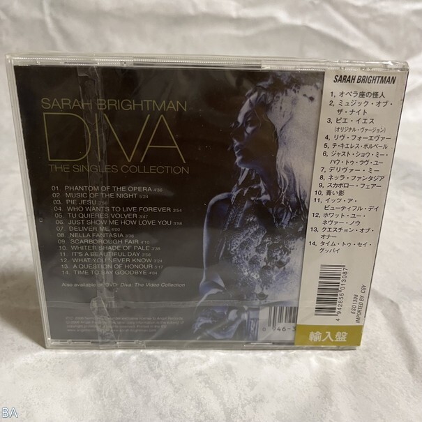 洋楽CD サラ・ブライトマン / シングル・コレクション 管：BA [0]Pの画像2