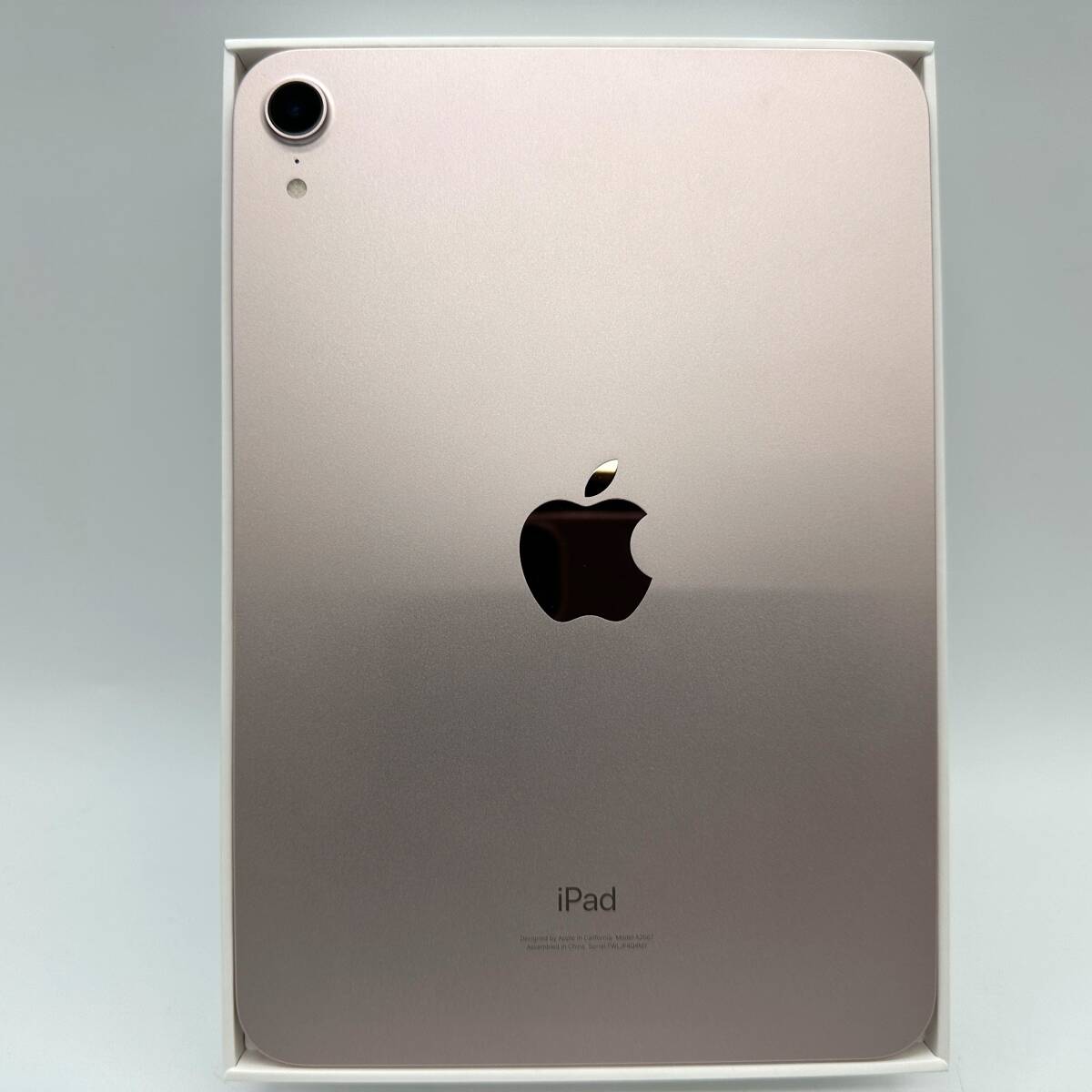【極美品】Apple アップル MLWL3J/A iPad mini 第6世代 A2567 wifiモデル 64GB ピンク 2021年モデル タブレットの画像3
