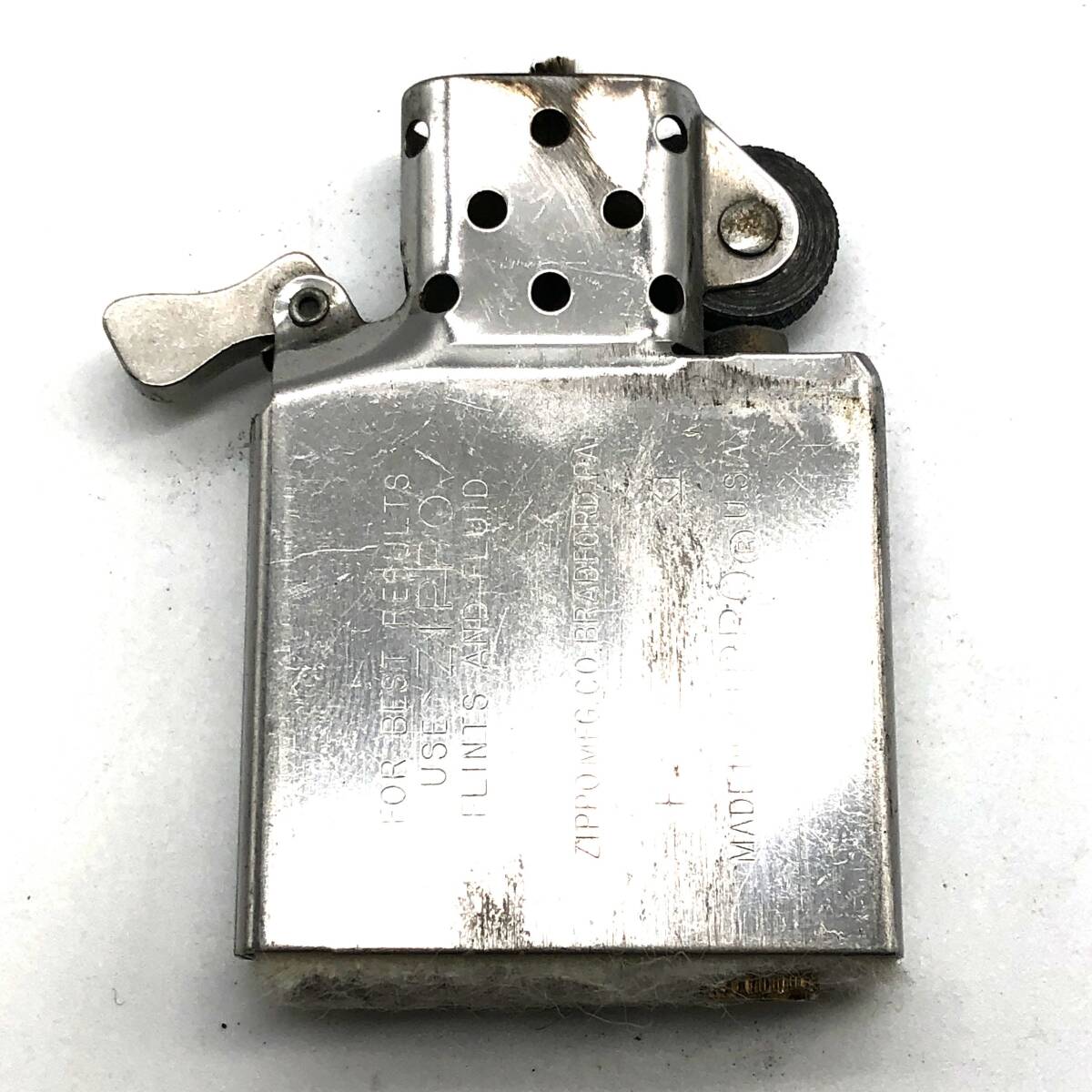 【火花のみ確認】ZIPPO ジッポ Jeep GO-ANY WHERE,DO-ANYTHING オイルライター ＃1995年製 ゴールドカラー ジープ 車 立体 喫煙具_画像8