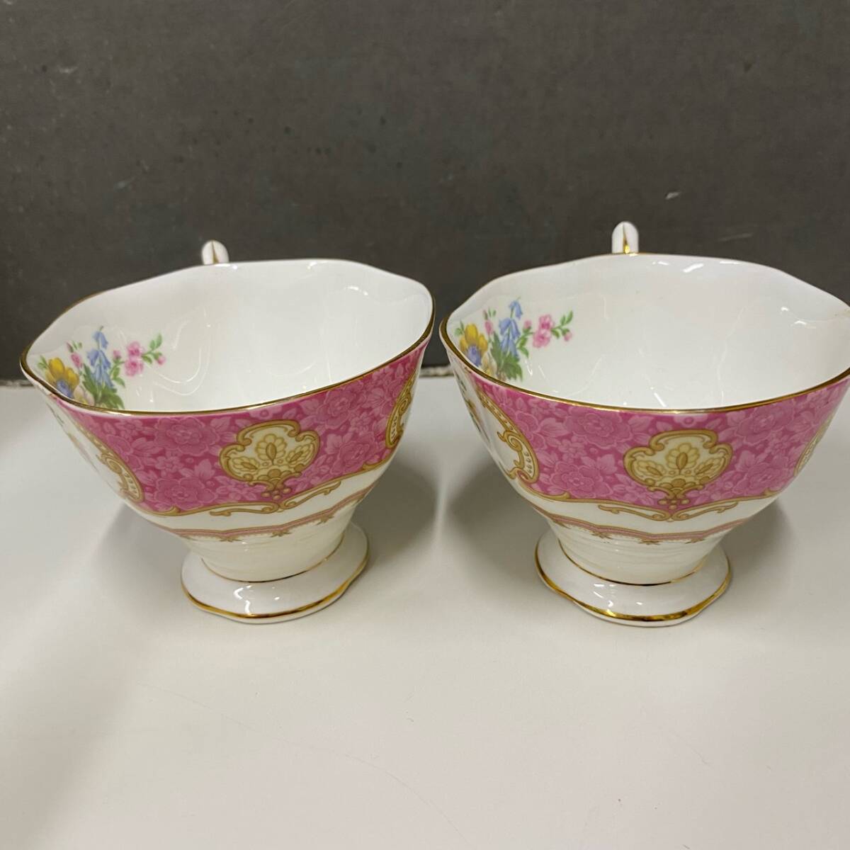 【2客セット】ROYAL ALBERT ロイヤルアルバートソーサー カップ ペア 花柄 ティーカップ フラワー 英国 セット コーヒーカップ /1140の画像10