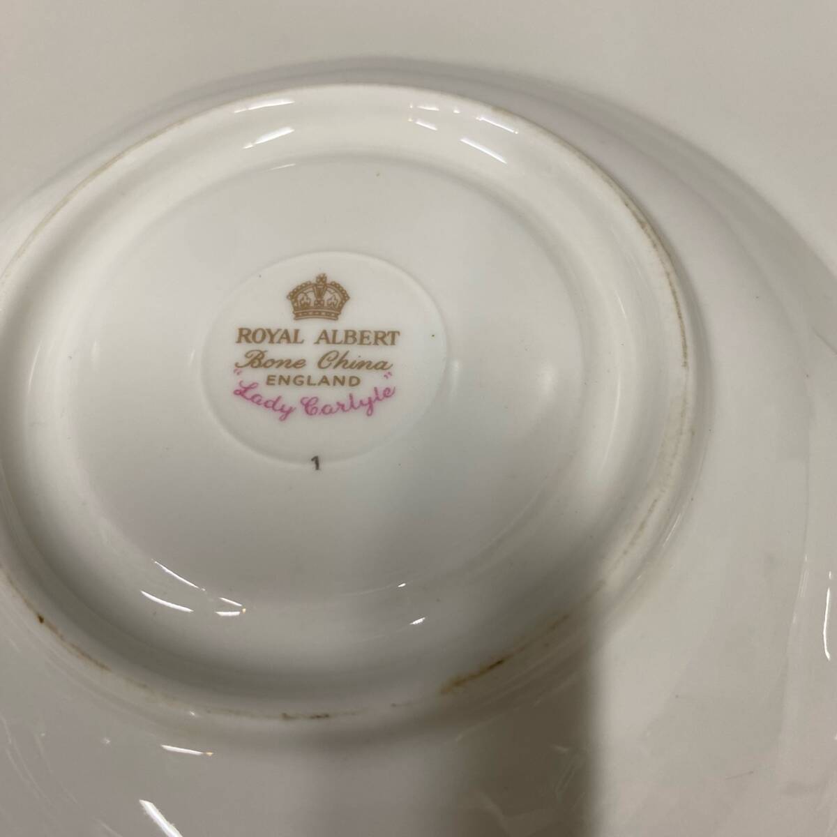 【2客セット】ROYAL ALBERT ロイヤルアルバートソーサー カップ ペア 花柄 ティーカップ フラワー 英国 セット コーヒーカップ /1140の画像3