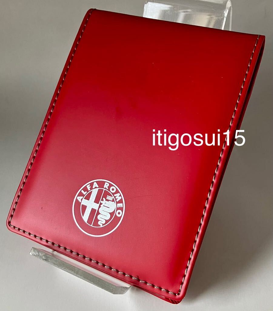 ◆★【未使用】アルファロメオ ALFA ROMEO★メモパッド メモ帳 ロディア RHODIA 赤 レッド_画像1