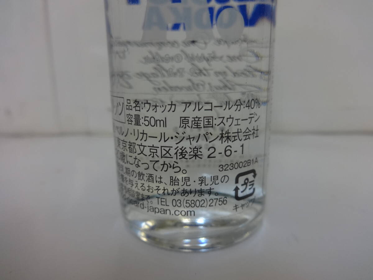 H105 не . штекер sake водка absolute ABSOLUT VODKA 40% 50ml ×6шт.@ Mini бутылка комплект 