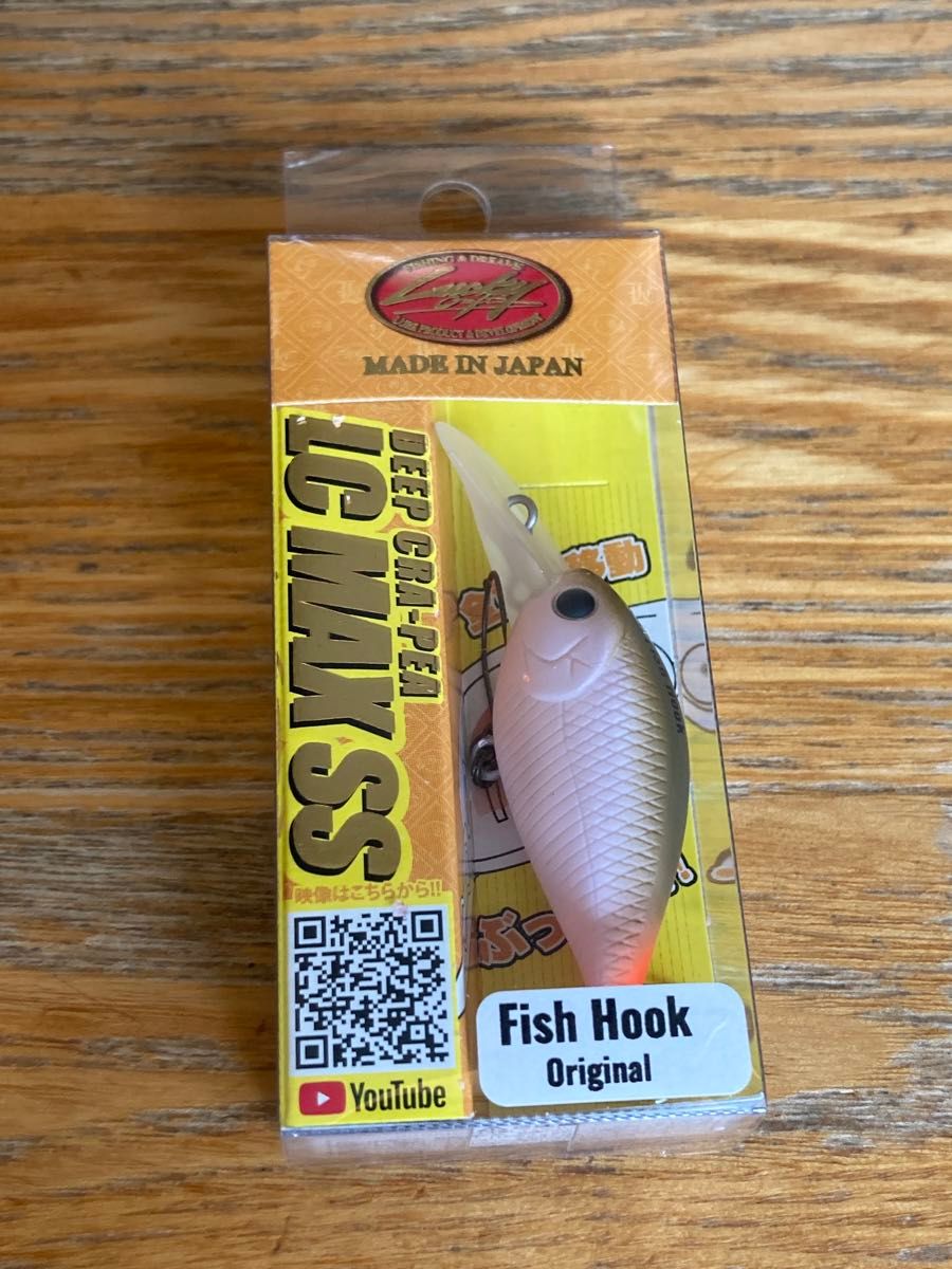 ラッキークラフト　ディープクラピー　LC MAX SS fish hookオリカラ　リバースサクラミソ