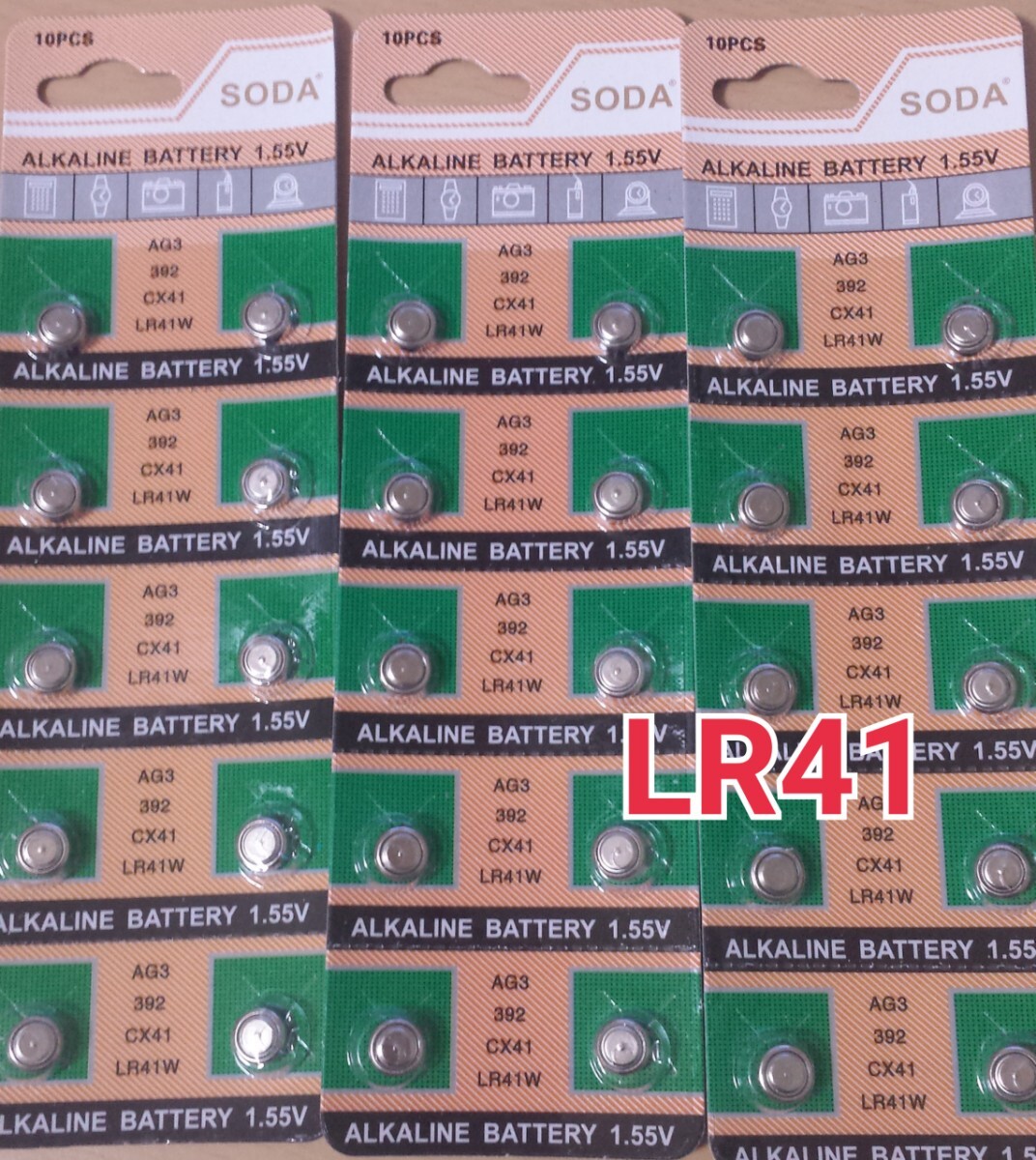 30個　LR41 ボタン電池　　SODA_画像1