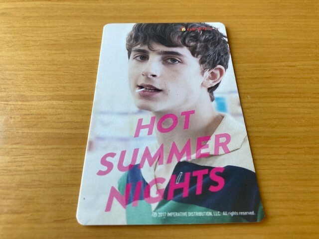 ★HOT SUMMER NIGHTS ホット・サマー・ナイツ★ ムビチケ【使用済み】 ティモシー・シャラメ、イライジャ・バイナム監督 映画の画像1