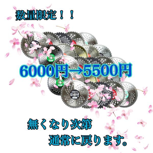 送料無料　草刈り用 チップソー （訳あり チップ欠損あり） 255mm 一般草刈用 ランダム 25枚 セット 刈払機 草刈機 草刈り機 替刃②_画像2