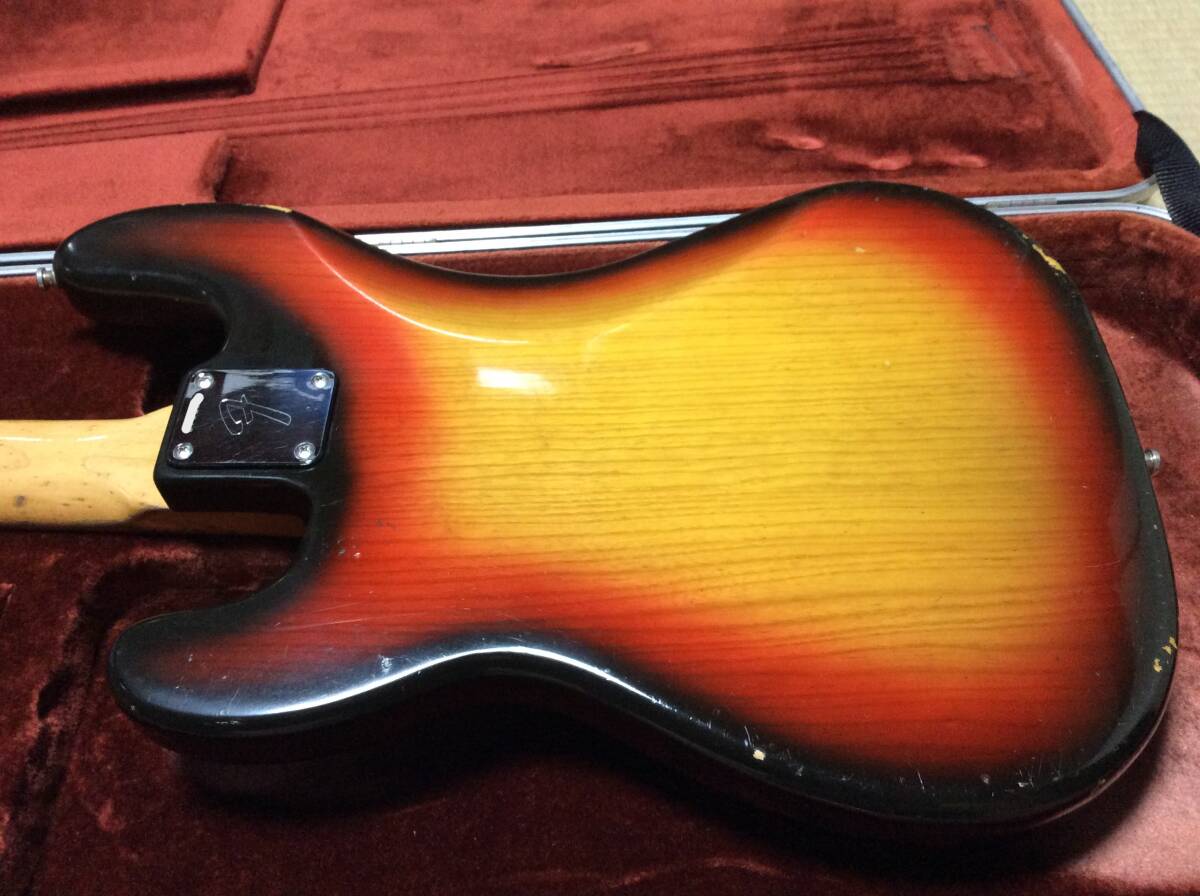 フェンダー Fender プレシジョンベース Precision Bass 1973 3-Tone Sunburst USAの画像9