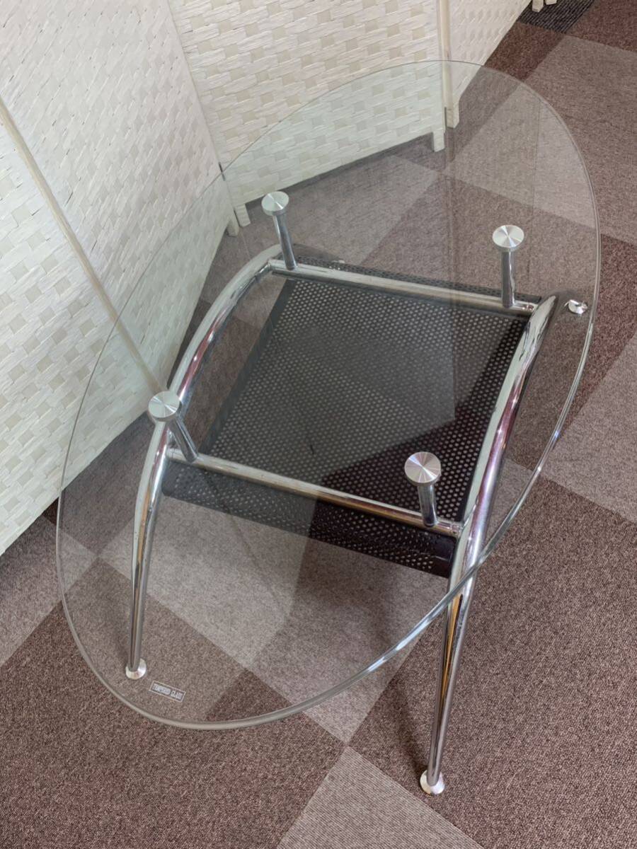 ガラステーブル TEMPERED GLASS 58cm×102cm インテリア リビングテーブル 店舗用 家庭用 応接用_画像7