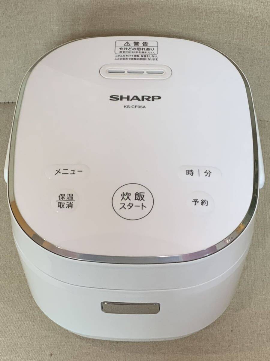  б/у SHARP рисоварка 3...KS-CF05A-W белый ..ja- sharp 2019 год производства источник питания проверка settled 