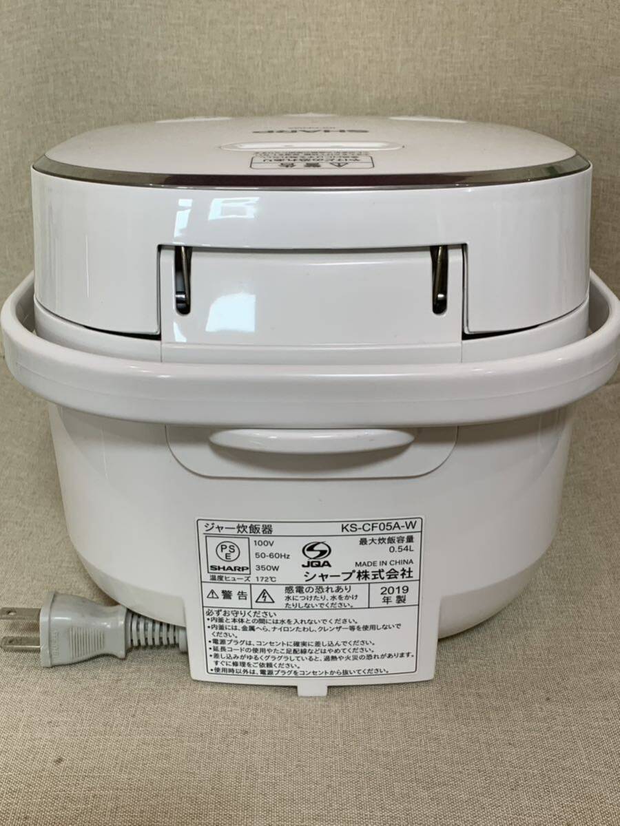  б/у SHARP рисоварка 3...KS-CF05A-W белый ..ja- sharp 2019 год производства источник питания проверка settled 