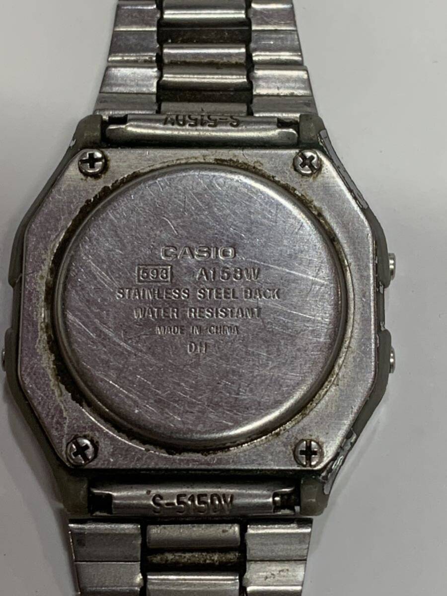 CASIO デジタル 腕時計 A158W クォーツ 稼働品 カシオ ALARM CHRONO _画像7
