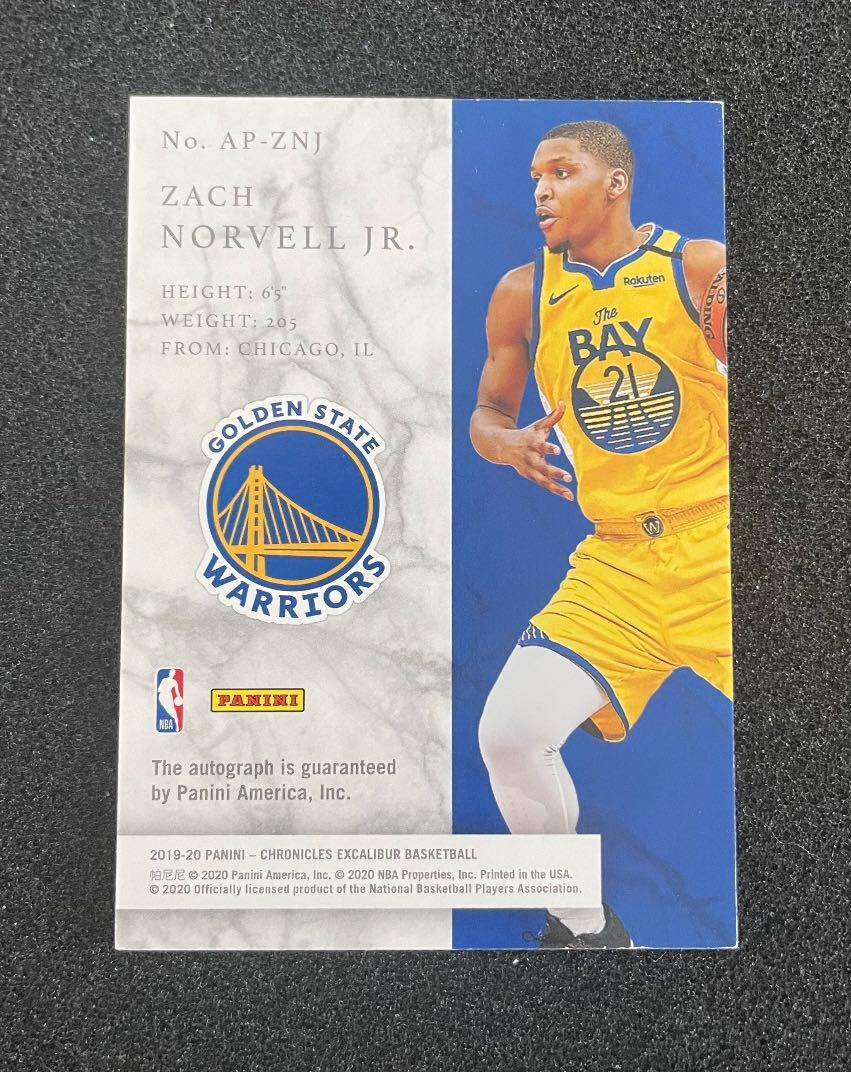 2019-20 Panini Chronicles Apprentice Signatures Red AP-ZNJ Zach Norvell Jr. Auto直筆サイン NBAカードの画像2