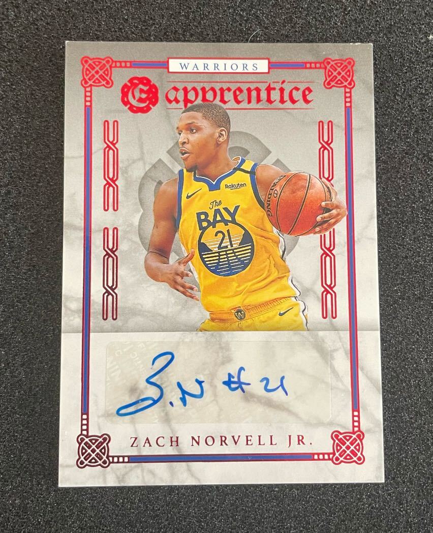 2019-20 Panini Chronicles Apprentice Signatures Red AP-ZNJ Zach Norvell Jr. Auto直筆サイン NBAカードの画像1