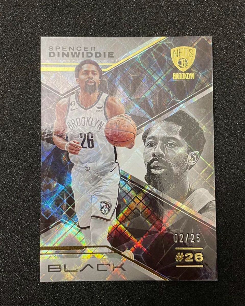 25枚限定 2022-23 Panini Black SPENCER DINWIDDIE GOLD NBAカードの画像1