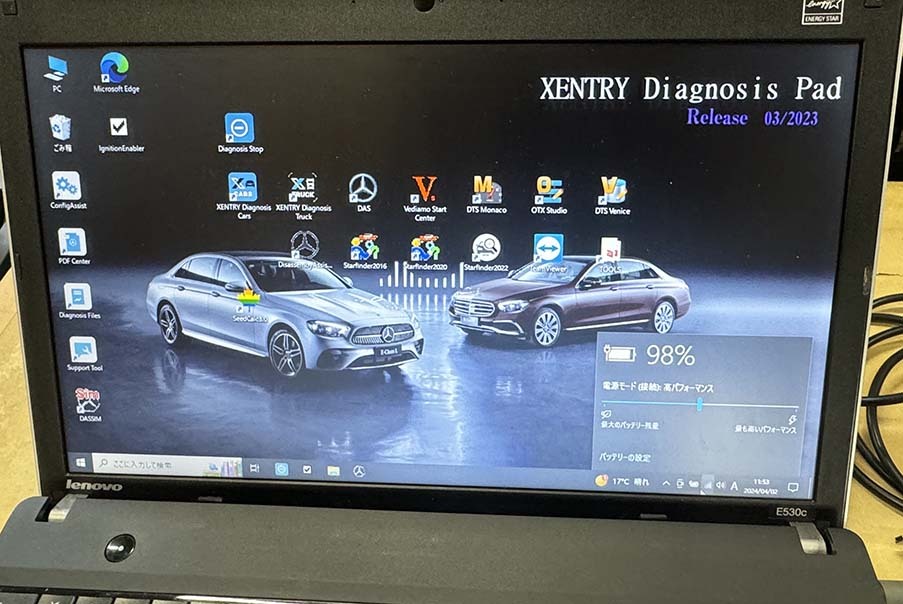 2023.03 ベンツ 日本語完全版 XENTRY DAS Vediamo DTS MONACO ベンツディーラー診断機 こちらはXENTRY PassThru バージョンの画像2
