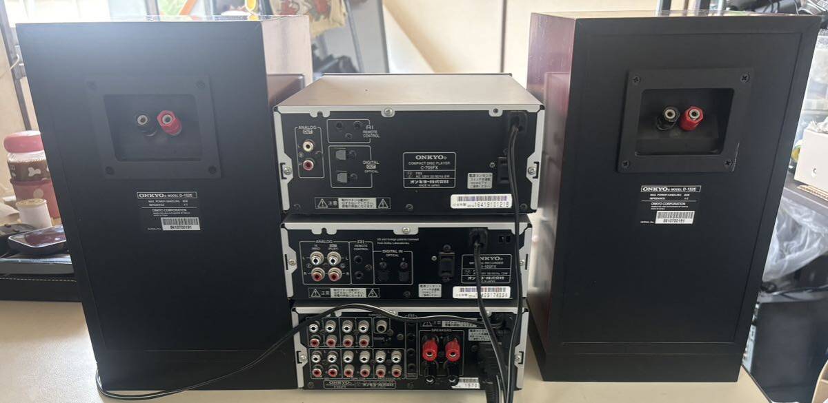ONKYOオンキョー システムコンポ A-905FX,C-705FX,MD-105FX,D-152E×2セット通電確認済み