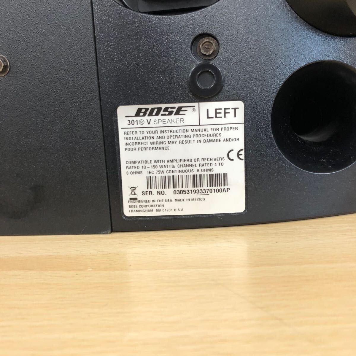 現状品 ボーズ BOSE スピーカー 301V SPEAKER 2台1組 オーディオ・デジタル家電の画像8