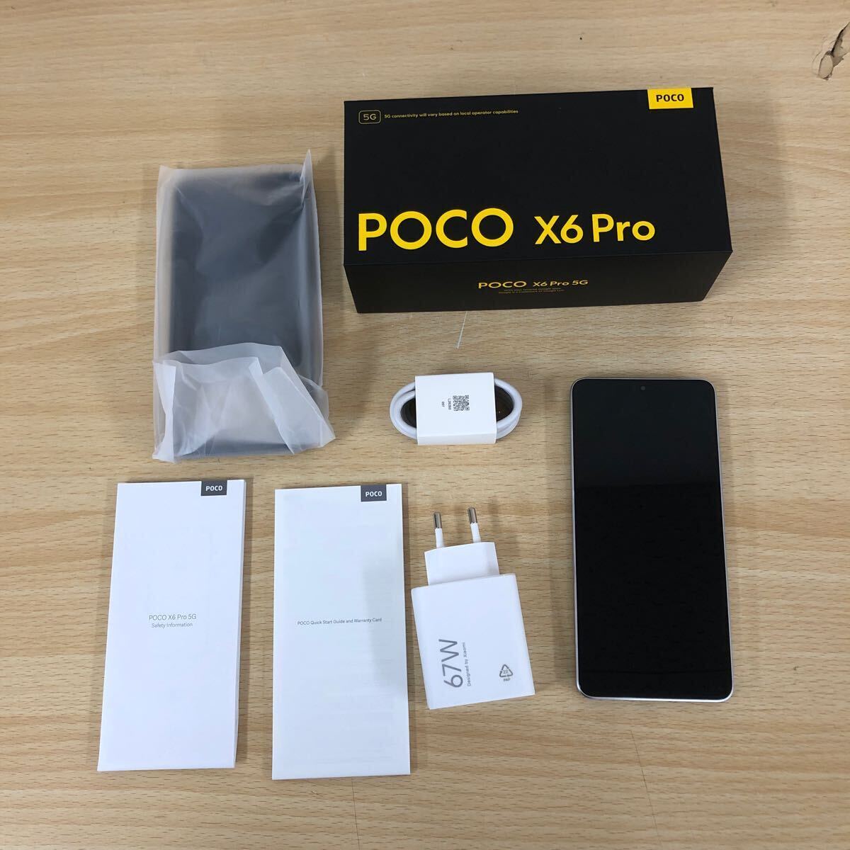 中古品・美品 スマートフォン Xiaomi POCO X6 PRO 5G 512GB グローバル版 SIMフリー 判定:ー スマホ本体・家電の画像1