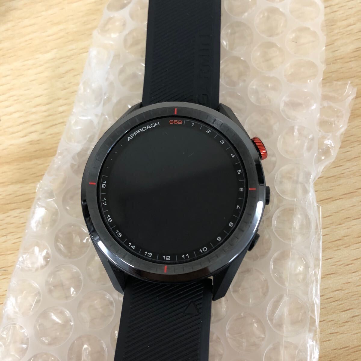 中古品・美品 ガーミン GARMIN ゴルフウォッチ Approach S62 Black スマートウォッチ・本体_画像2