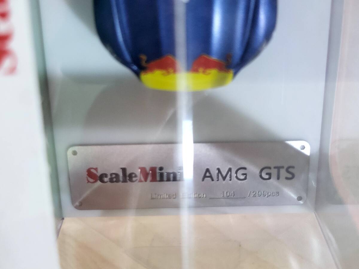 1/64 未開封未展示希少２９９台限定品 ScaleMini AMG GTS スケールミニ Red Bullカラー メルセデスベンツ レッドブルの画像6