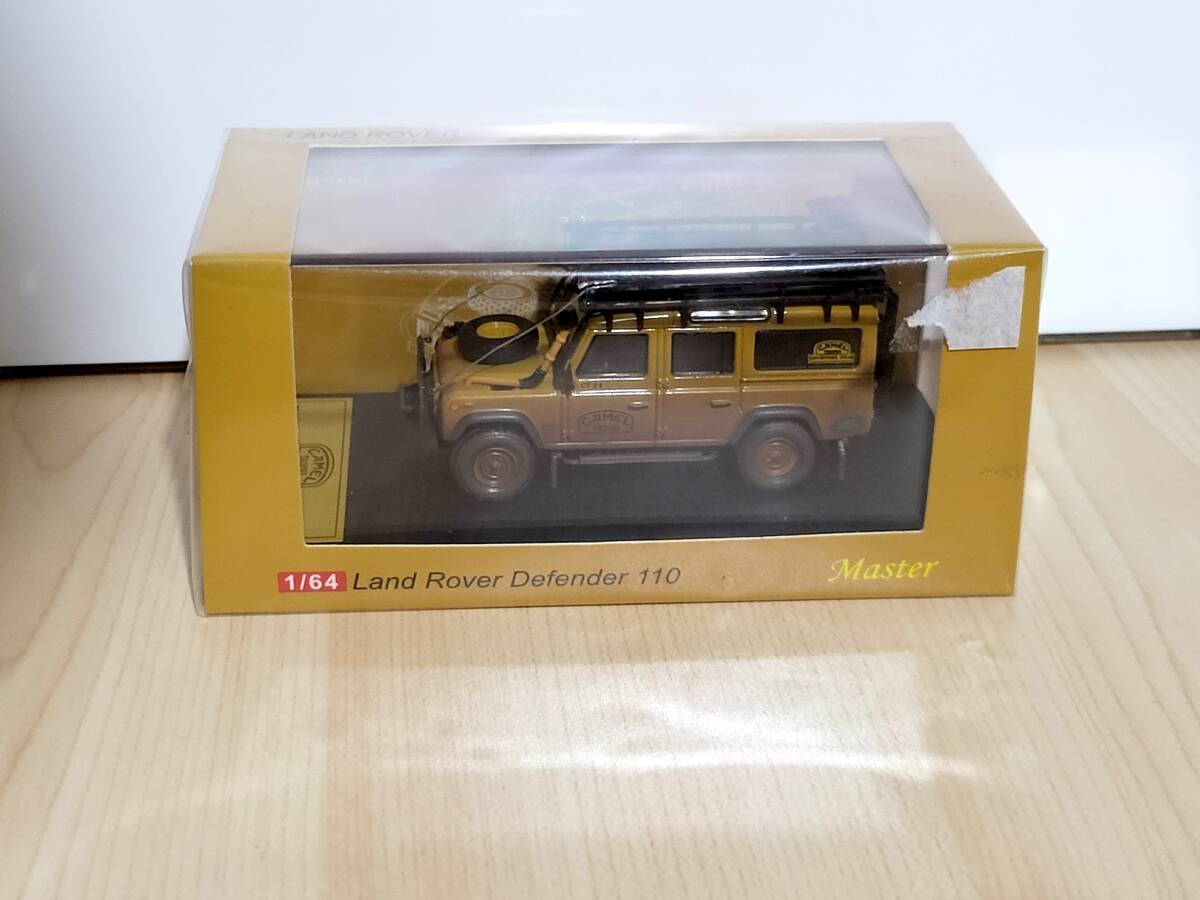 1/64 未開封未展示希少品 MASTER LAND ROVER DEFENDER 110 アクセサリー付属 走行後風汚し塗装仕上げ ランドローバー ディフェンダーの画像2