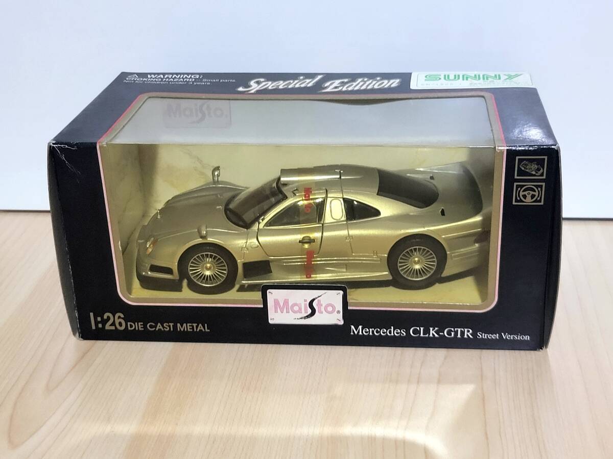 1/26(1/24近似サイズ) 推定未開封品 Maisto Special Edition Mercedes CLK-GTR Street Version マイストスペシャルエディション メルセデス_画像1