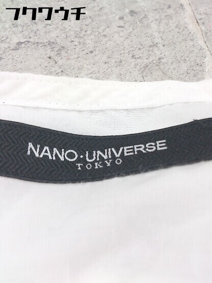 ◇ nano universe ナノ ユニバース 長袖 シャツ サイズS ホワイト レディース_画像4