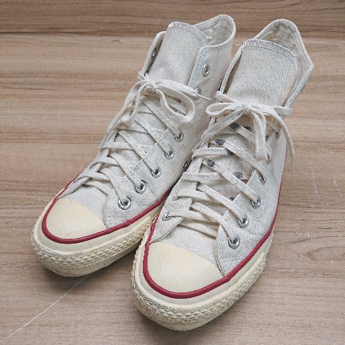 ◇ CONVERSE コンバース オールスター7AH01 カジュアル 定番 ハイカットスニーカー サイズ7 ホワイト メンズ E_画像1