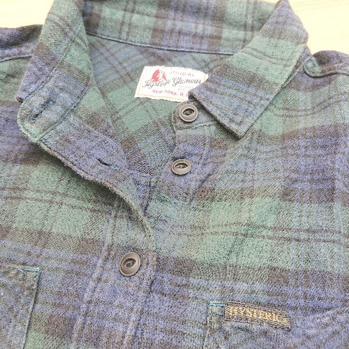 * HYSTERIC GLAMOUR Hysteric Glamour elasticity cut and sewn temperature .. long sleeve work shirt size F green group lady's E