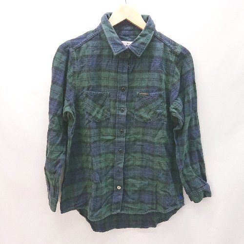 * HYSTERIC GLAMOUR Hysteric Glamour elasticity cut and sewn temperature .. long sleeve work shirt size F green group lady's E