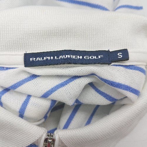* RALPH LAUREN GOLF Golf тонкий линия эластичность функция модный . пот рубашка-поло с длинным рукавом размер S оттенок голубого женский E