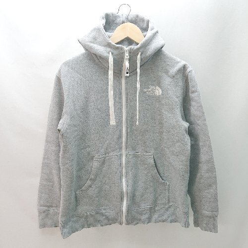 ◇ THE NORTH FACE ザ ノース フェイス フロントジッパー フ－ド 長袖 パ－カ－ サイズS グレー系 メンズ レディース Eの画像1