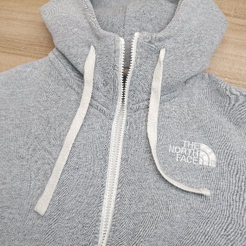 ◇ THE NORTH FACE ザ ノース フェイス フロントジッパー フ－ド 長袖 パ－カ－ サイズS グレー系 メンズ レディース Eの画像6