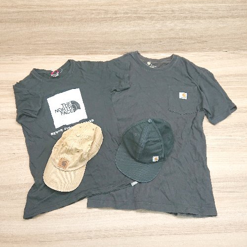 ◇ 《 Carhartt カーハート まとめ売り4点セット ティ－シャツサイズS/XS 半袖シャツ キャップ帽 メンズ 》 E_画像1