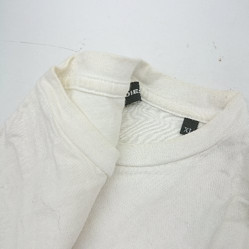 ◇ DIESEL ディーゼル ブランドロゴプリント ビッグロゴ 半袖 ティ－シャツ サイズXL ホワイト メンズ レディース E_画像8