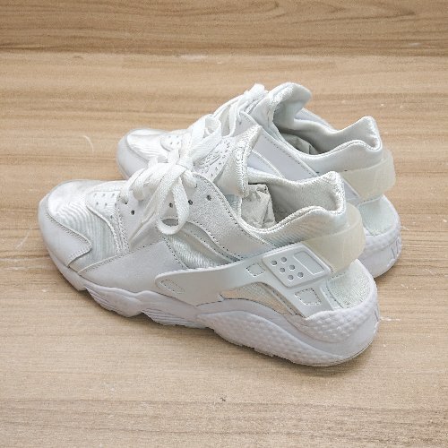 * * NIKE Nike AIR HUARACHE каблук зажим простой мягкий спортивные туфли размер 27 белый мужской E