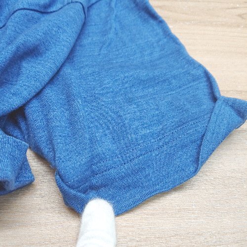 ◇ FRED PERRY フレッドペリー コットン100％ 半袖 ポロシャツ サイズM ブルー メンズ E_画像3
