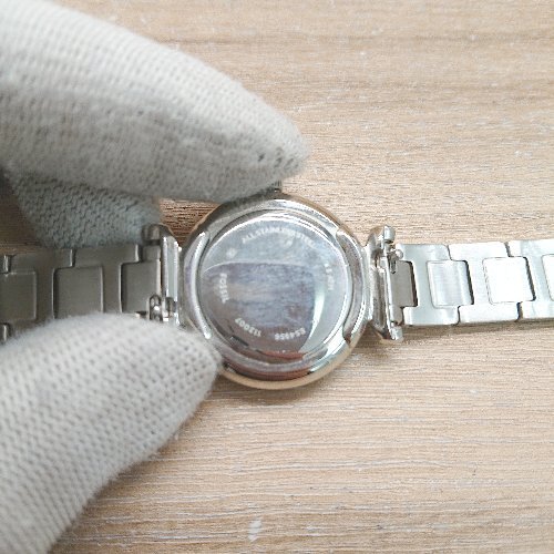 ◇ ◎ FOSSIL フォッシル ES4956 CARLIE MINI 5気圧 アジャストマチック 腕時計 シルバー レディース E_画像6