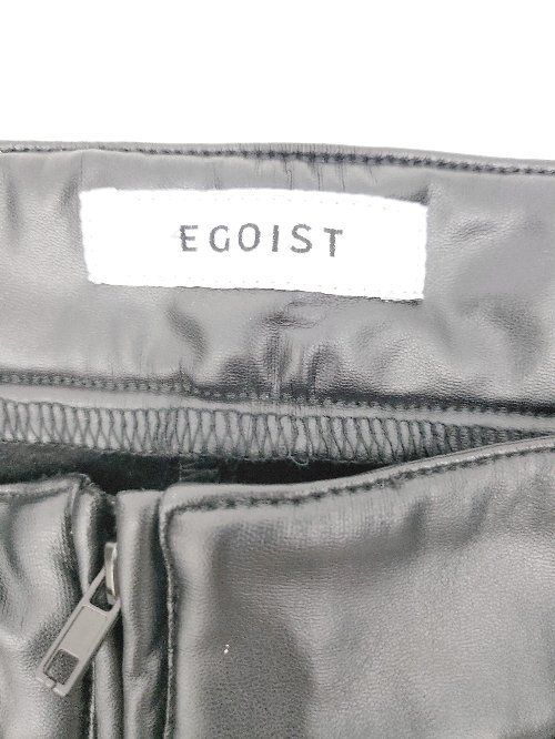 * EGOIST Egoist fake leather reverse side nappy skinny pants size 2 black lady's P