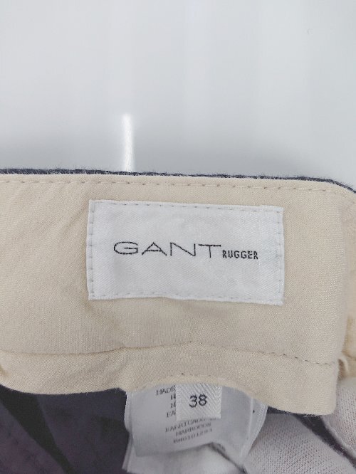 ◇ Gant Rugger?ガントラガー 無地 シンプル パンツ サイズ38 ネイビー レディース P_画像3