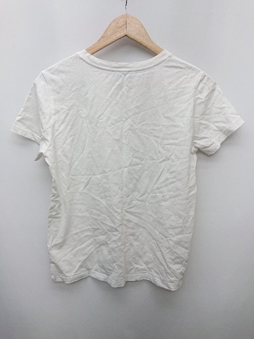 ◇ A.P.C. アーペーセー クルーネック ロゴプリント カジュアル 半袖 Tシャツ カットソー サイズM ホワイト系 レディース P_画像2